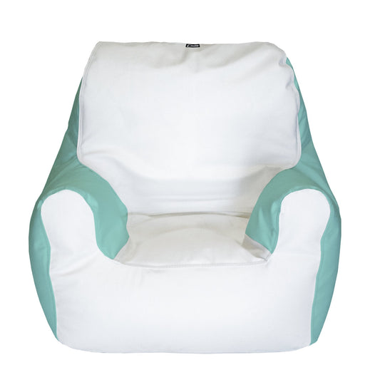 E - SeaRider Armchair Marine Bean Bag - E - SeaRider MA - White - Seafoam - SS