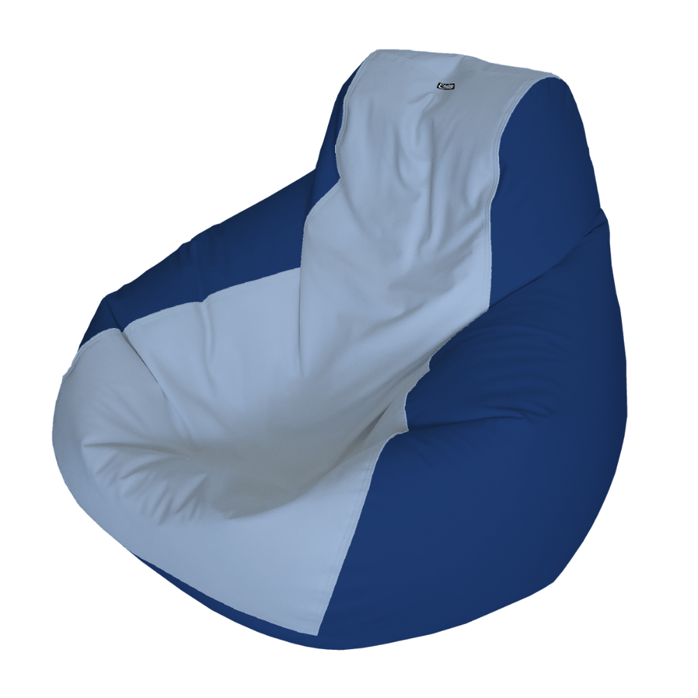 E - SeaRider Teardrop Express Two Tone Marine Bean Bag - E - SeaRider LT - Carolina Blue - Navy - SS