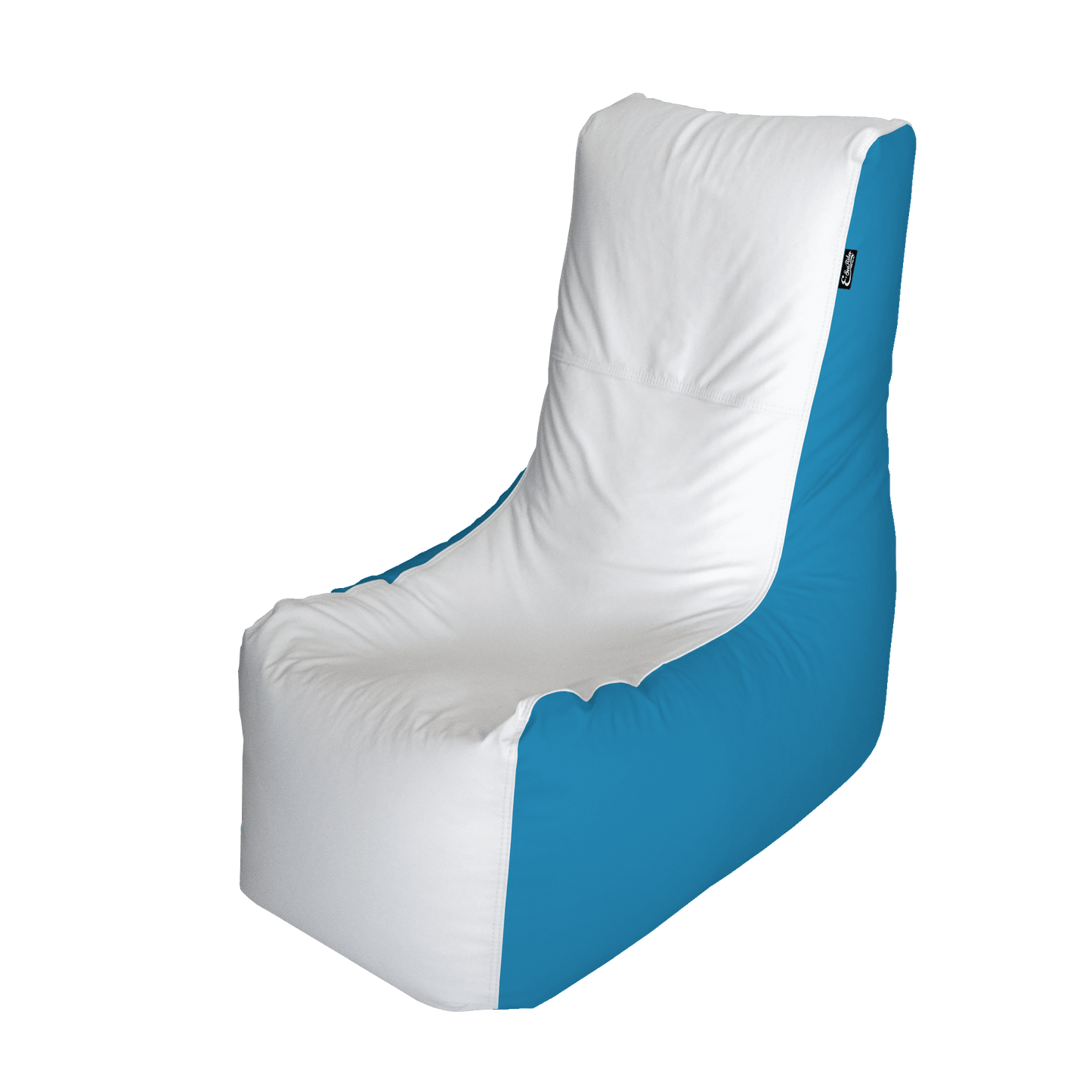 E-SeaRider Wedge Boat Bean Bag - Large White and Lagoon - Same Day Shipping