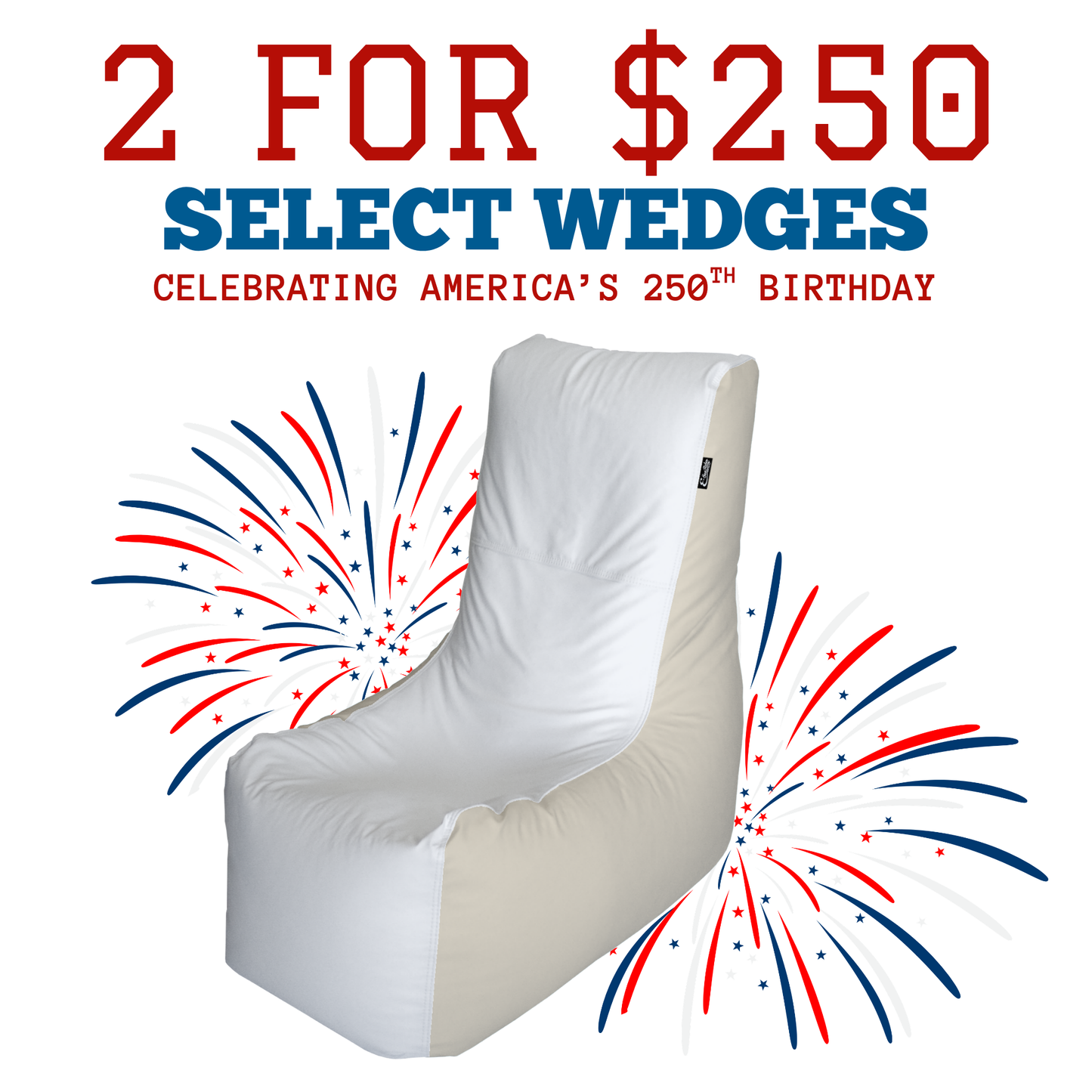 🇺🇸 4th of July Special E-SeaRider Wedge Boat Bean Bag