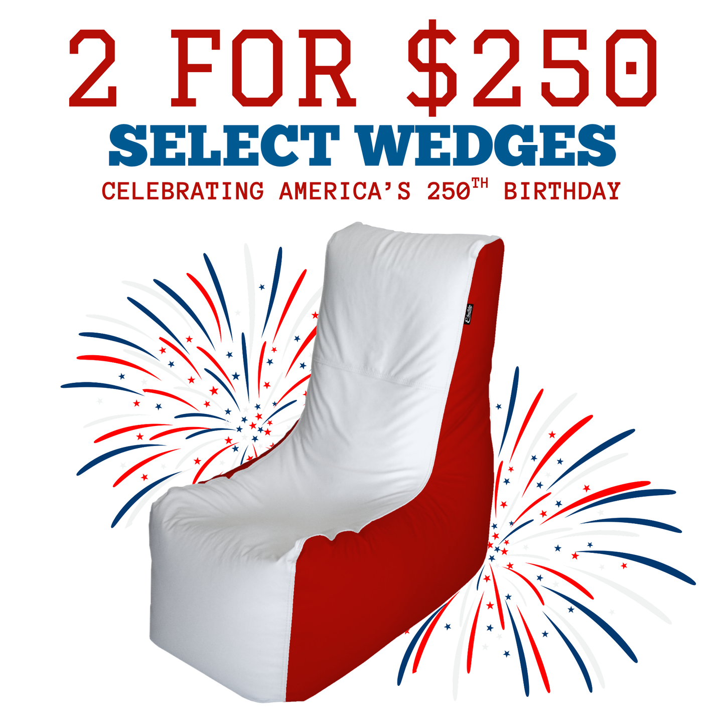 🇺🇸 4th of July Special E-SeaRider Wedge Boat Bean Bag