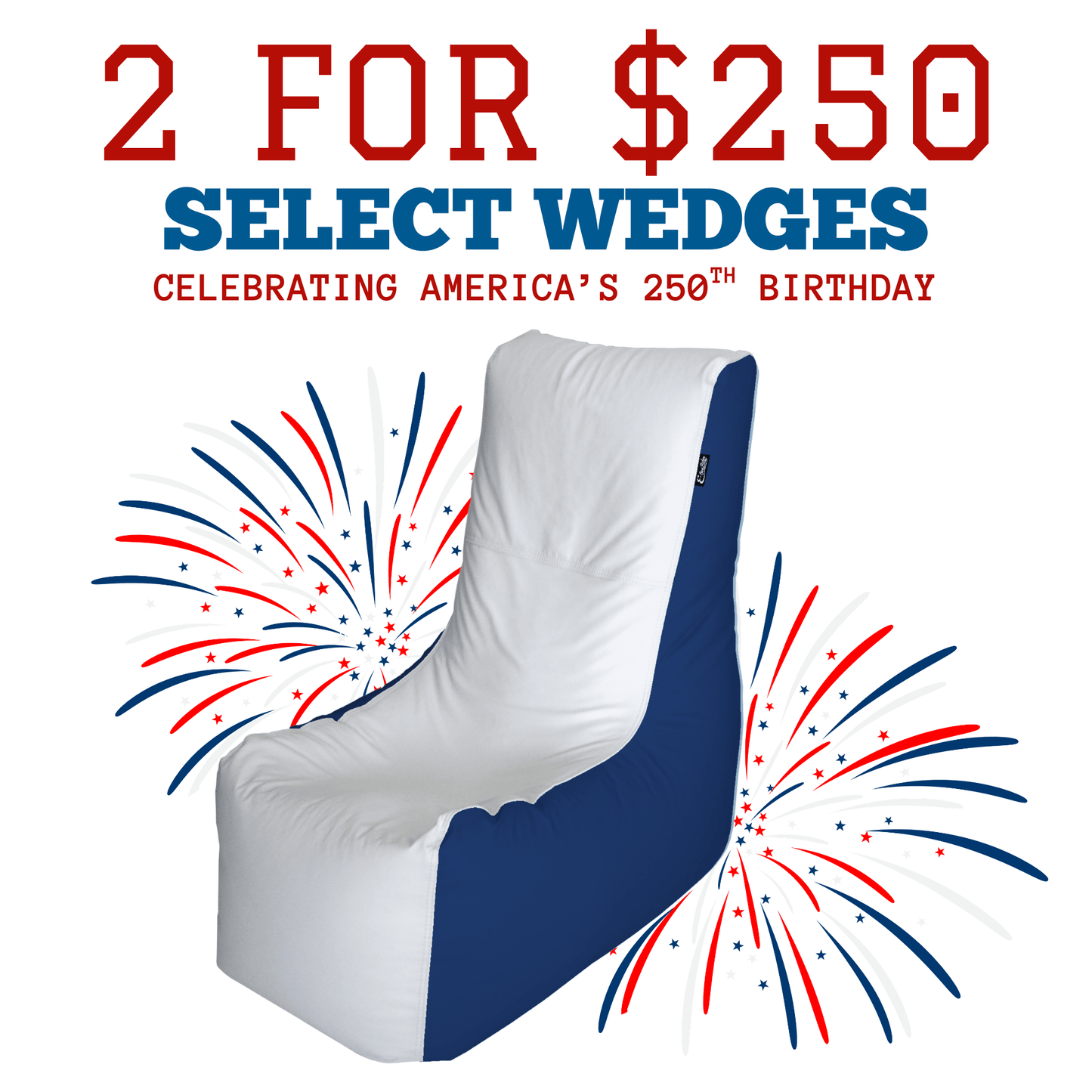 🇺🇸 4th of July Special E-SeaRider Wedge Boat Bean Bag
