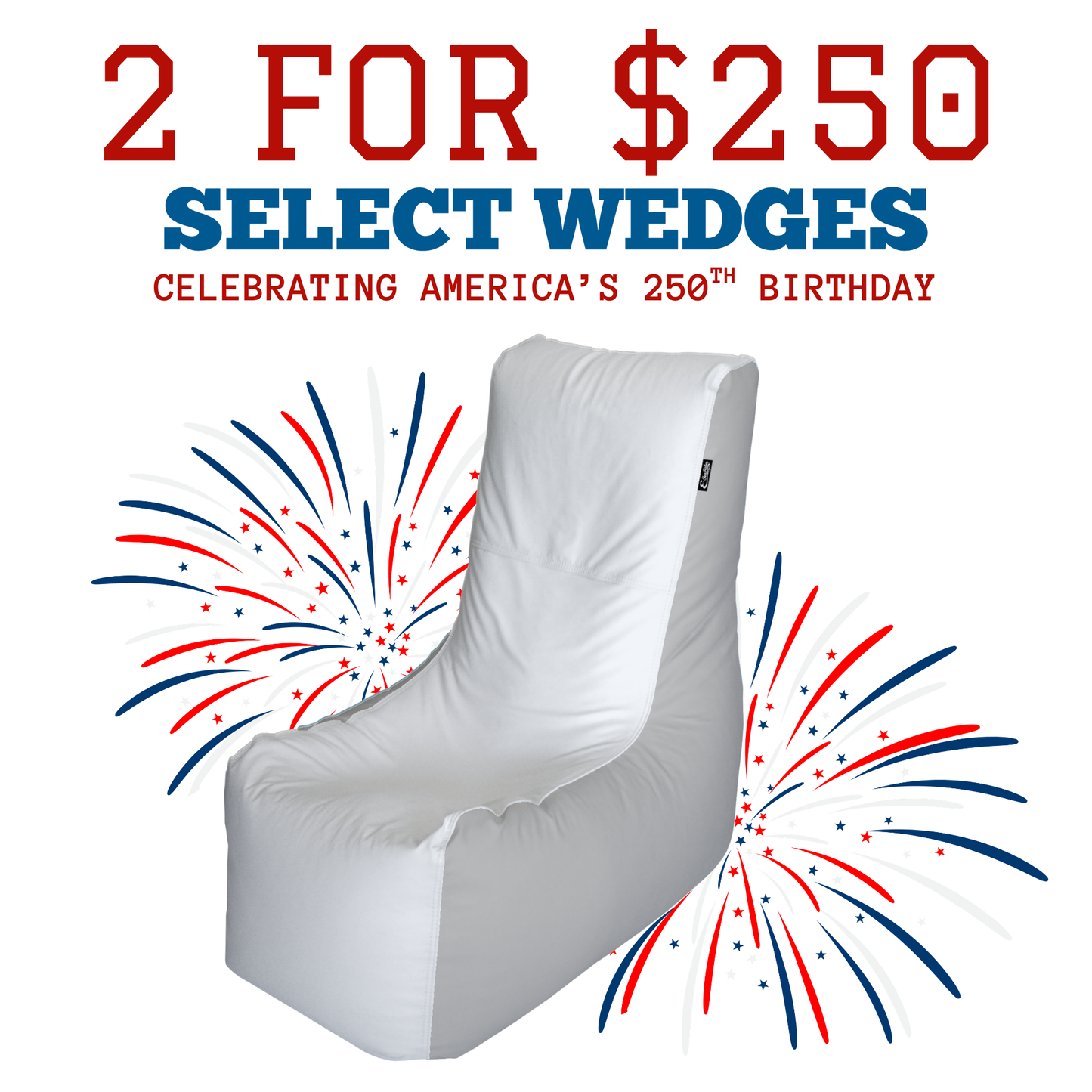 🇺🇸 4th of July Special E-SeaRider Wedge Boat Bean Bag