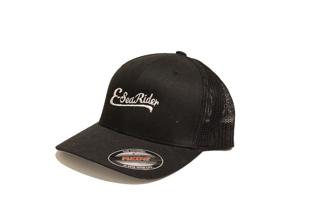 Black/Black Flexfit Trucker Hat