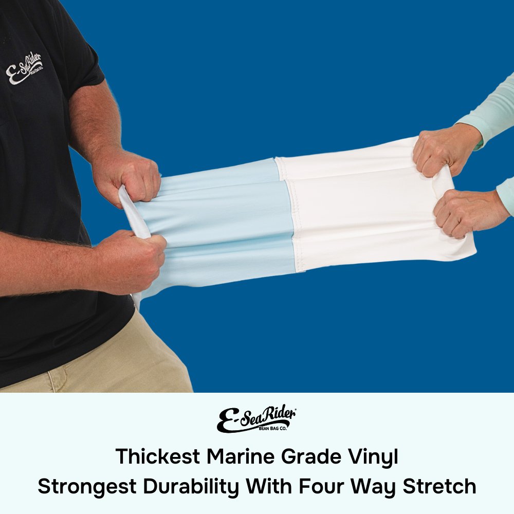 E - SeaRider Armchair Marine Bean Bag - E - SeaRider MA - White - Seafoam - SS