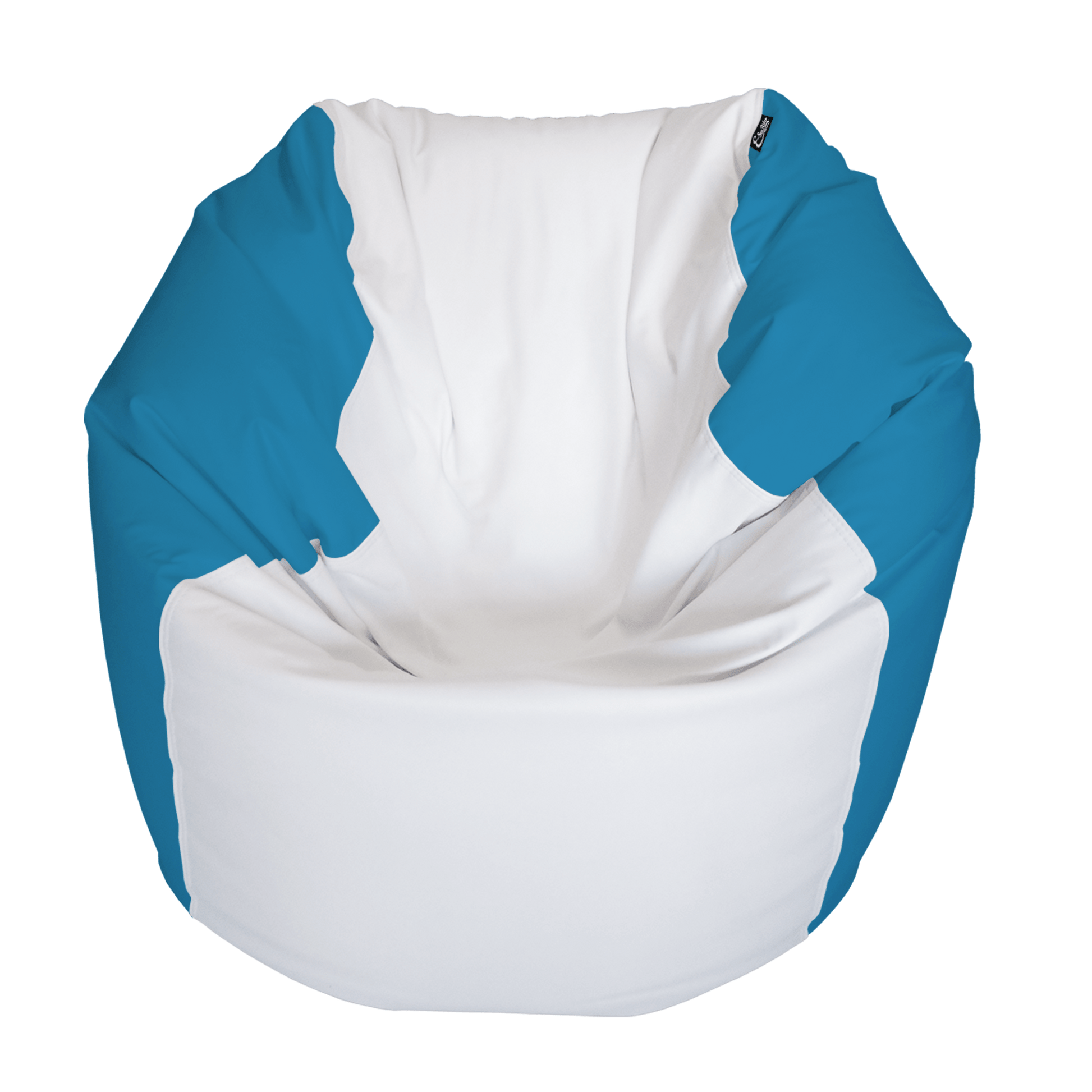 E - SeaRider Round Marine Bean Bag - E - SeaRider LR - White - Lagoon - SS