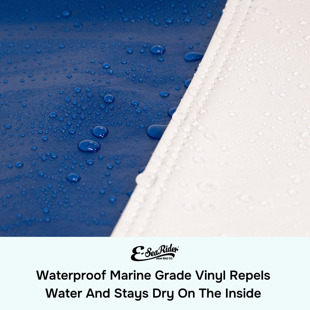 E - SeaRider Tamale Marine Bean Bag - E - SeaRider SM - TAM - White - Grey - SS