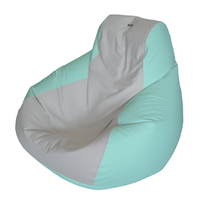 E - SeaRider Teardrop Express Two Tone Marine Bean Bag - E - SeaRider LT - Grey - Seafoam - SS