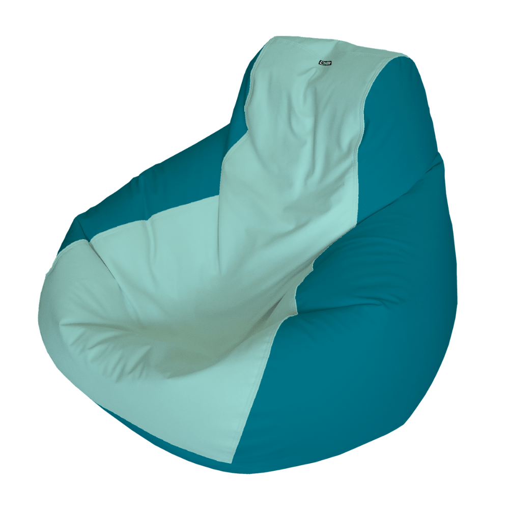 E - SeaRider Teardrop Express Two Tone Marine Bean Bag - E - SeaRider LT - Seafoam - Teal - SS