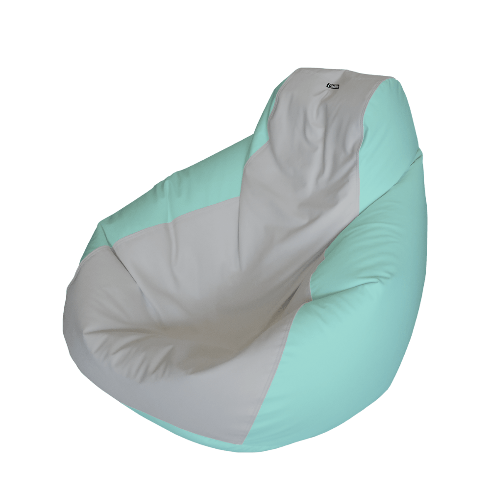 E - SeaRider Teardrop Express Two Tone Marine Bean Bag - E - SeaRider MT - Gray - Seafoam - SS