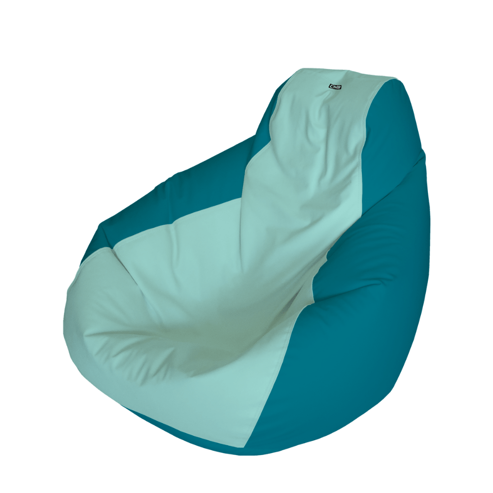 E - SeaRider Teardrop Express Two Tone Marine Bean Bag - E - SeaRider MT - Seafoam - Teal - SS