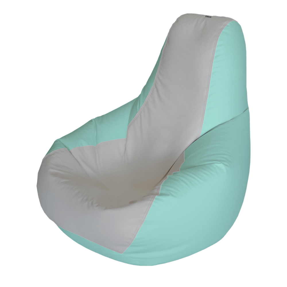E - SeaRider Teardrop Express Two Tone Marine Bean Bag - E - SeaRider MTL - Gray - Seafoam - SS