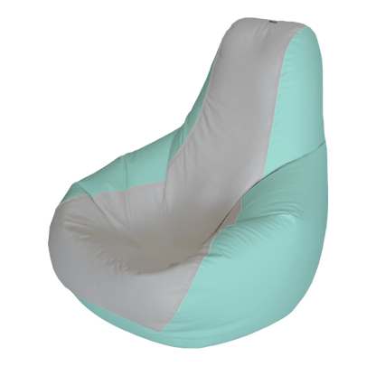 E - SeaRider Teardrop Express Two Tone Marine Bean Bag - E - SeaRider MTL - Gray - Seafoam - SS