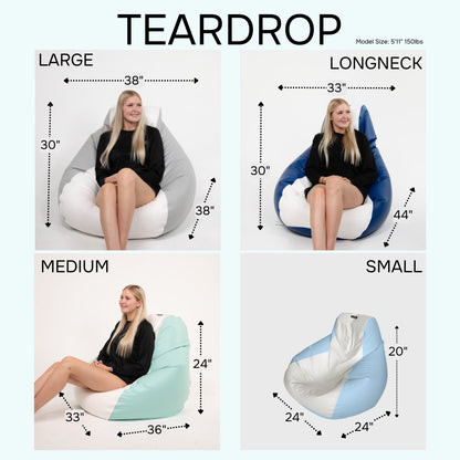 E - SeaRider Teardrop Marine Bean Bag - E - SeaRider