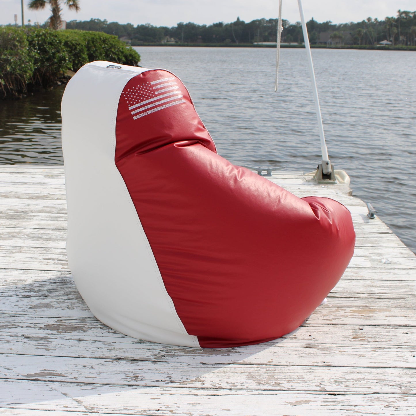 Patriot Teardrop Marine Bean Bag - E - SeaRider MT - Red/White/Blue