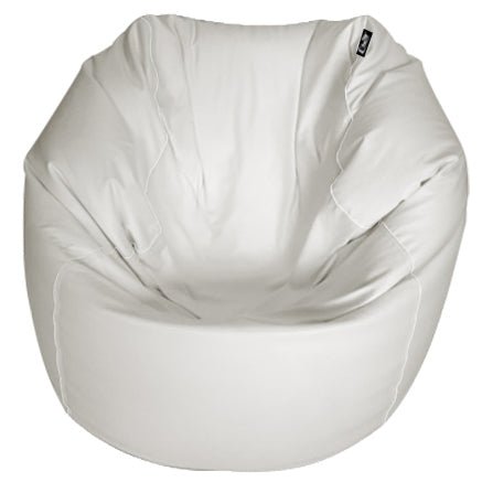 Traditional Round Style White Waterproof BeanBag (Quick Ship) - E-SeaRider
